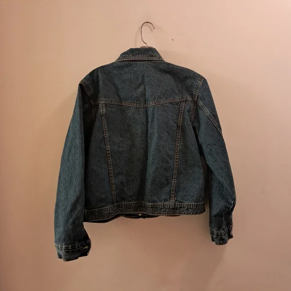 Bill Blass Denim Jacket Women's Medium M Trucker Style Cropped Classic - Picture 7 of 10